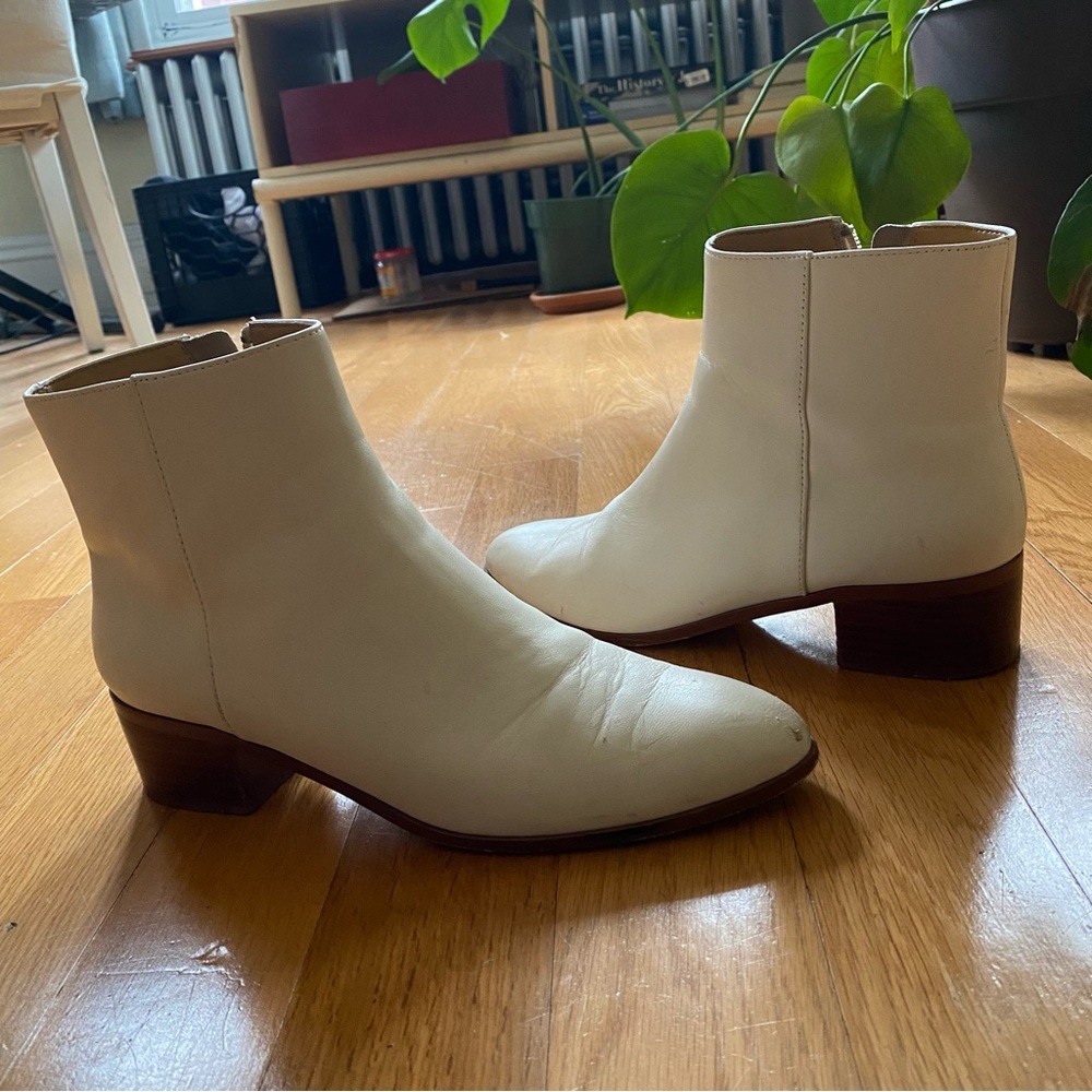 White J. crew Booties